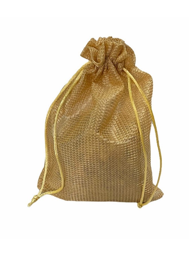 Krisah Fabric Unisex-Adult Self Design Cloth Potli Gift Bags, Pack Of 25 (Beige) Big Size 23 X 18 Cm Capacity 500 Gram - Image 5
