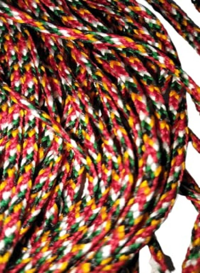 Hookcart Panchrangi Dhaga for Pooja - Cotton Yarn, 10 Meter (Pack of 3) - Image 4