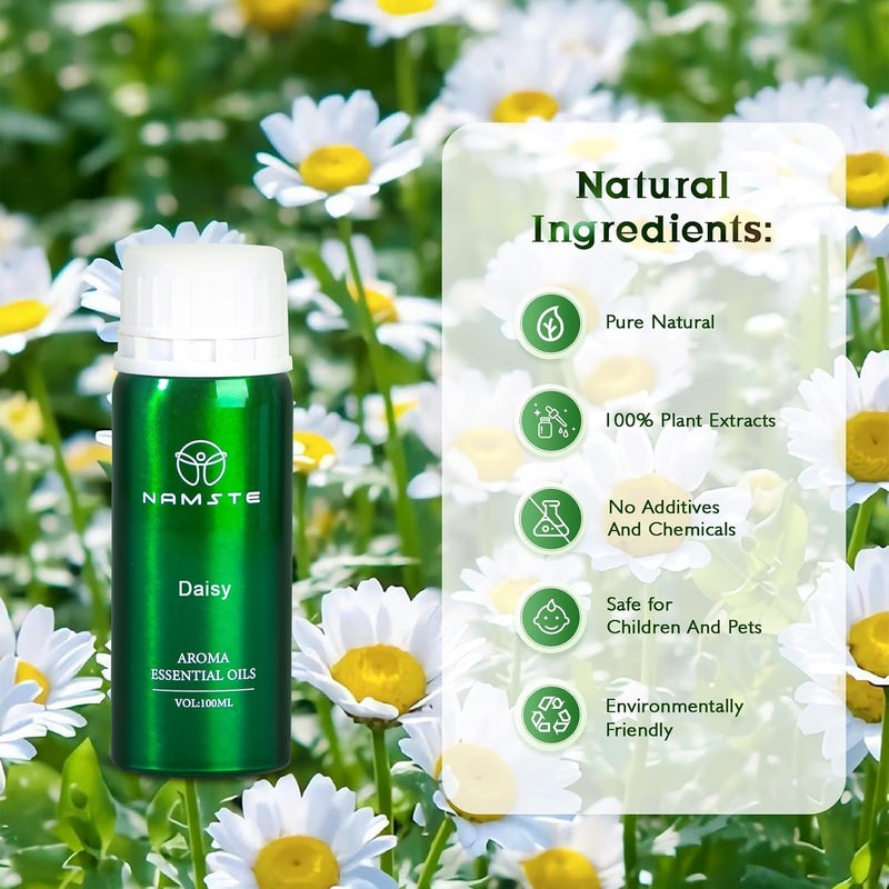 3.38 Fl. Oz Daisy Aroma Essential Oil - 100% Pure And Natural Essential Oils for Diffusers | Aromatherapy Oil for Mood Lifting - Image 3