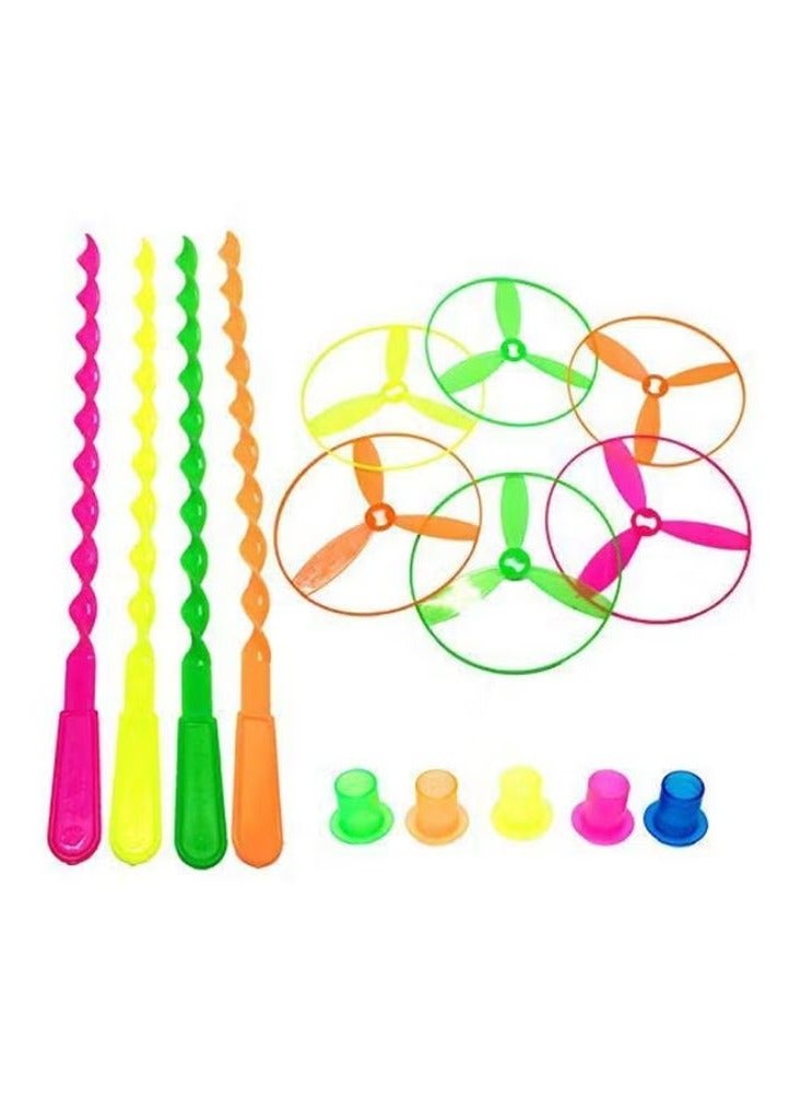 Pack Of 15 Pull String Spinning Wheel Toy - Image 1