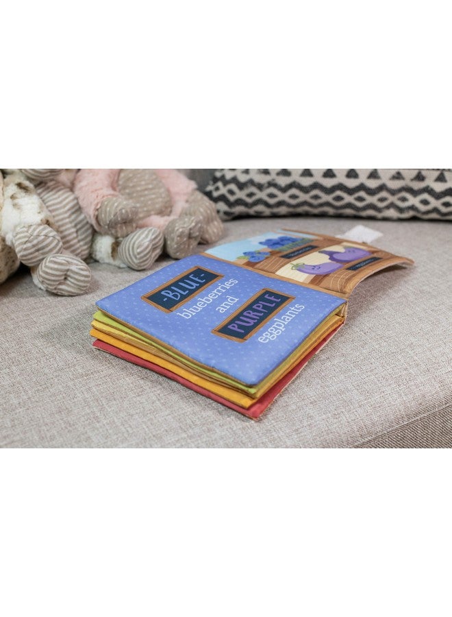 DEMDACO Farmer's Market Bright Colors 7 x 7 Polyester Fabric Baby Soft Touch Feel Book - Image 5