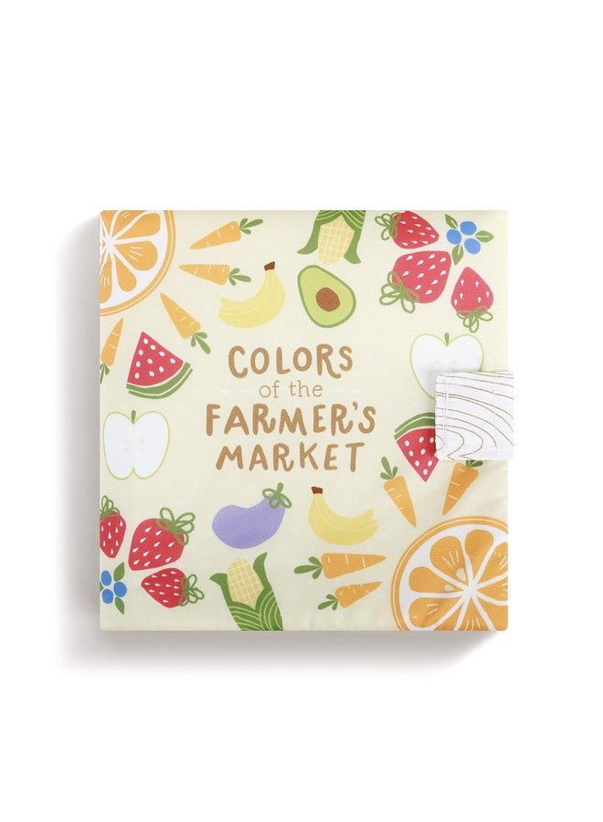 DEMDACO Farmer's Market Bright Colors 7 x 7 Polyester Fabric Baby Soft Touch Feel Book - Image 1