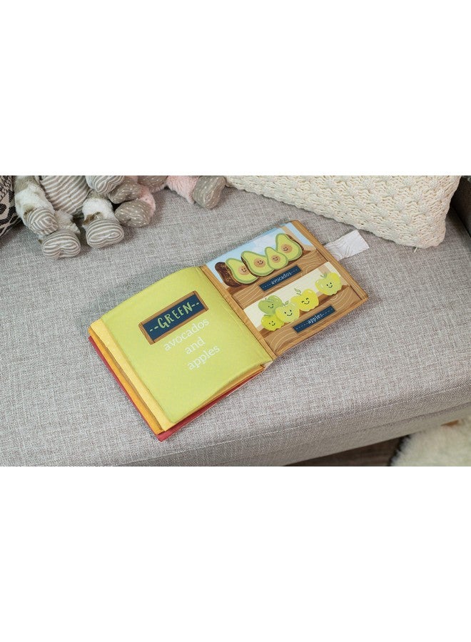 DEMDACO Farmer's Market Bright Colors 7 x 7 Polyester Fabric Baby Soft Touch Feel Book - Image 4