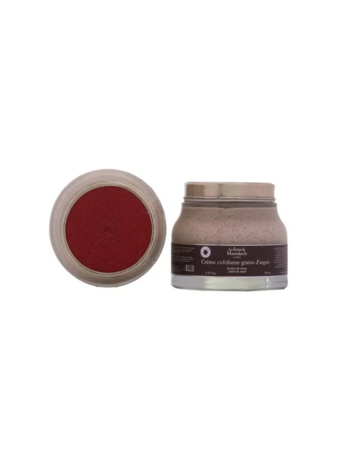 Les Sens De Marrakech Exfoliating Cream Argan Seeds Ambre & Musk Pot 200 ML