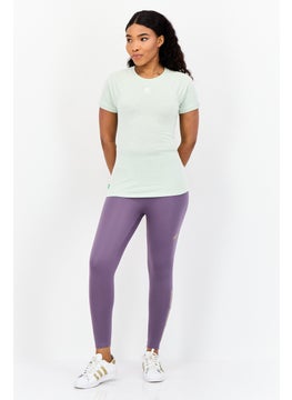 adidas Originals Women Sportswear Fit Outdoor T-Shirt, Light Green  - Image 2