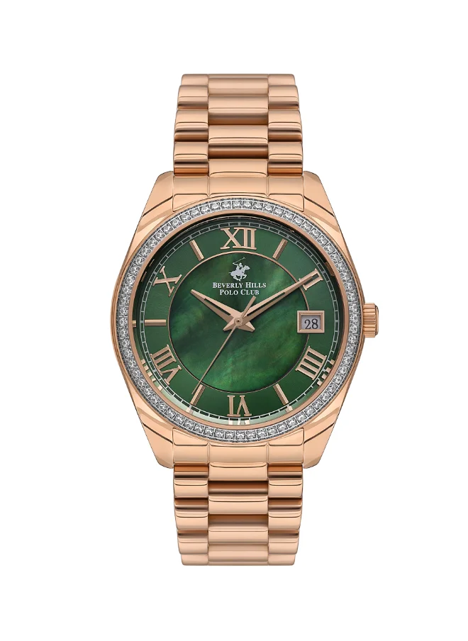 بيفرلي هيلز بولو كلوب Beverly Hills Polo Club Women 's Green dial Analog watch - BP3592C.470