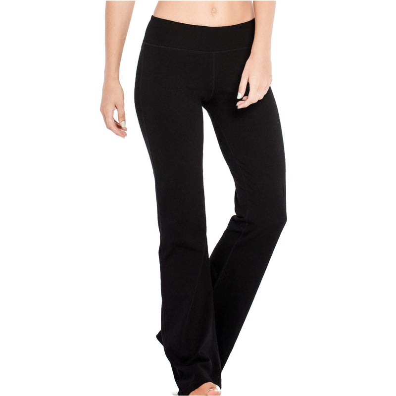 Houmous SXXXL 29313335 Inseam Womens Cotton Bootcut Pants Inner PocketRegular31 InseamBlack XXLarge