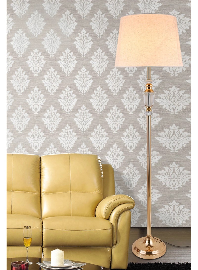 ICTC Floor lamp Golden color crystal 165 cm reliable modern design suitable for home or office