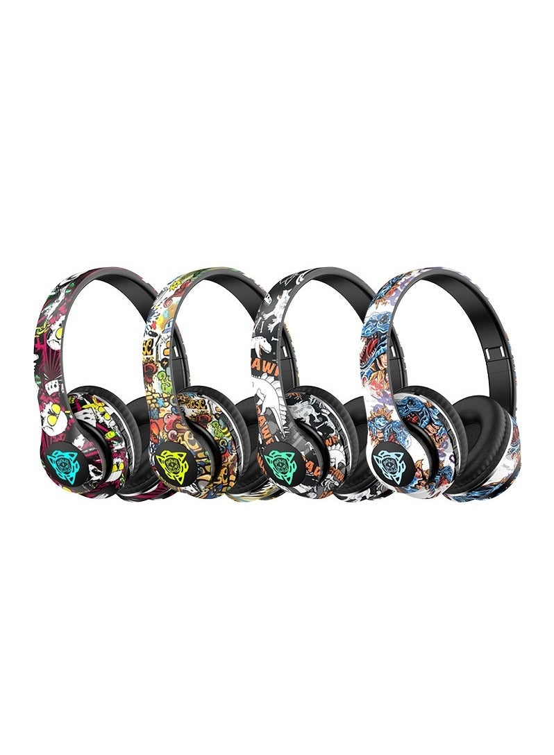 EBMINI Wearing Bluetooth Wireless Headphones On The Head - Image 2