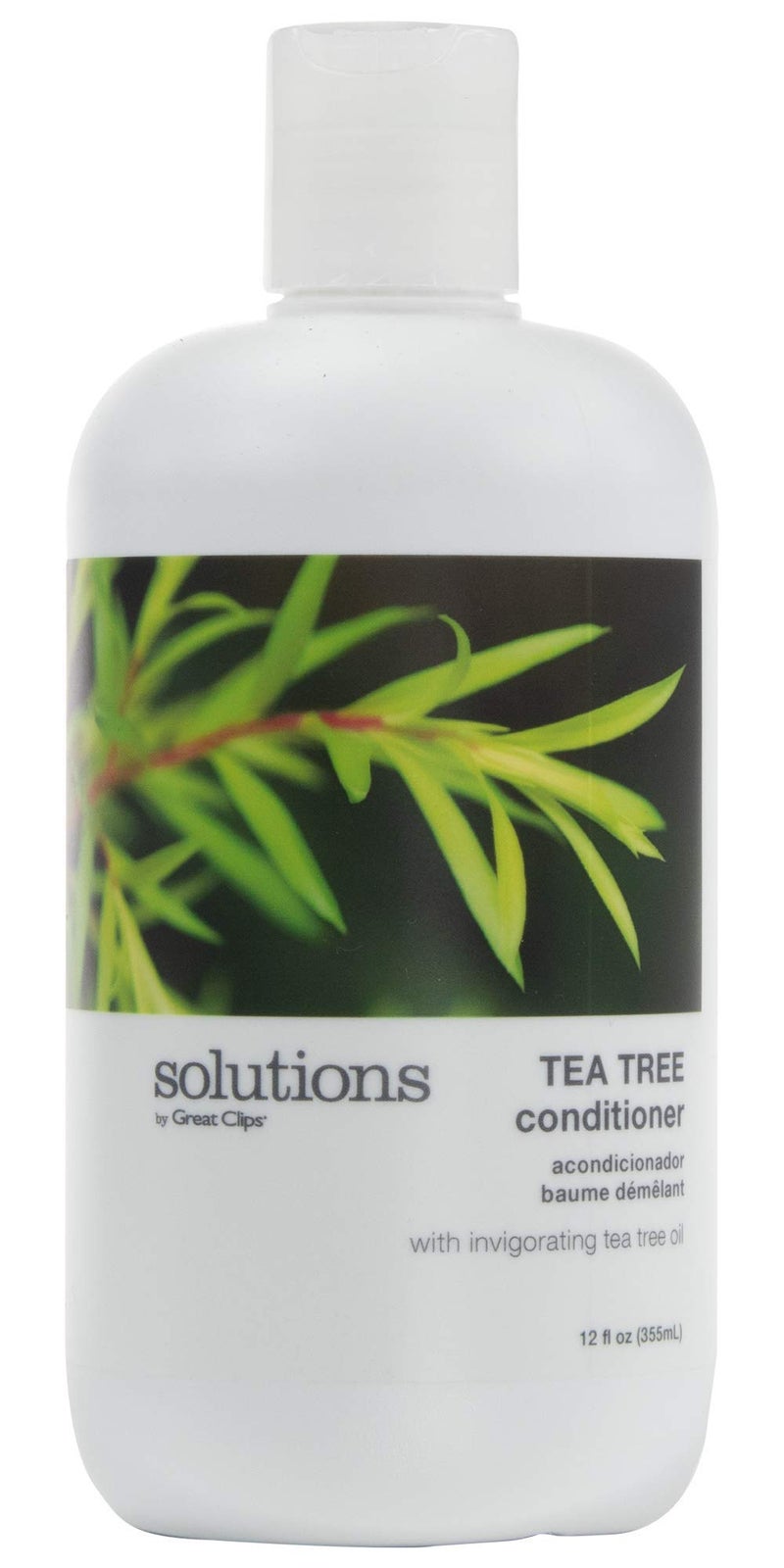 GREAT CLIPS Solutions Tea Tree Conditioner 12 fl oz | Tea Tree and Peppermint Oils | Detangle and Condition | For All Hair Types - Image 1
