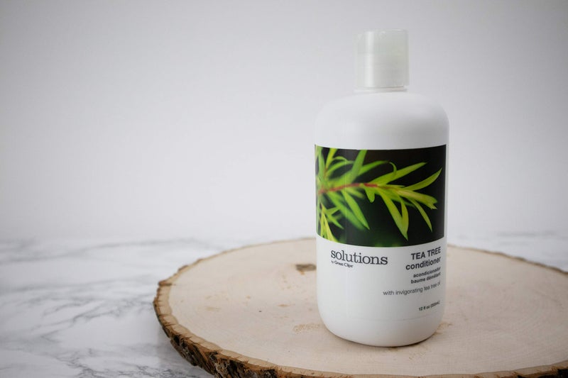 GREAT CLIPS Solutions Tea Tree Conditioner 12 fl oz | Tea Tree and Peppermint Oils | Detangle and Condition | For All Hair Types - Image 2