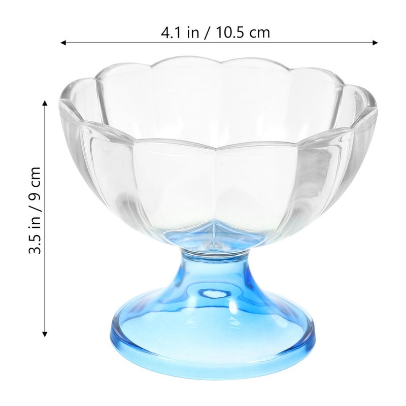 3pcs 240ml Acrylic Ice Cream Bowls High Transparency Non Breakable Dessert Dishes For Party Home Use - Image 3