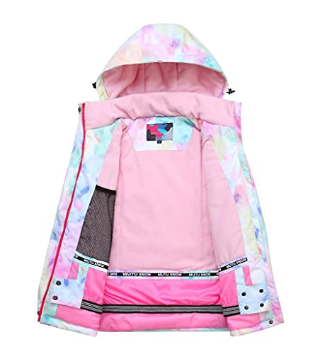 SEARIPE Girls Ski Jacket and Pant Set Winter Warm Snowsuits Kids Toddler Waterproof Outdoor Ski Suit05SCBlack12 - Image 3