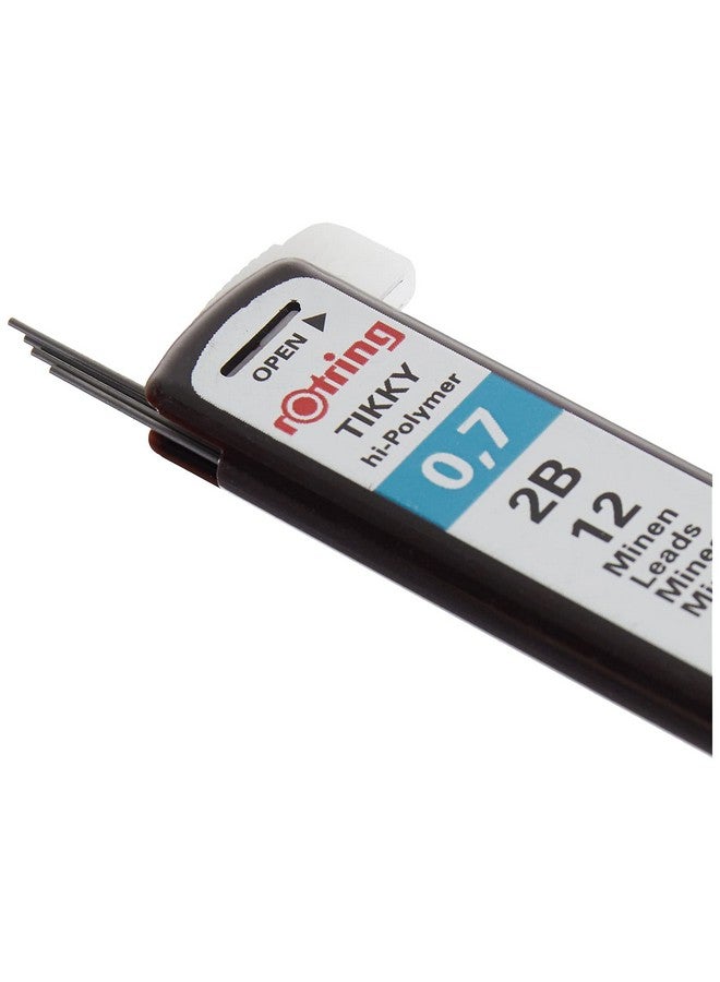 Rotring Tikky Mechanical Pencil Lead 0.7Mm 2B 12 Lead (R505 706 2B) - Image 4