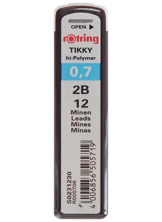 Rotring Tikky Mechanical Pencil Lead 0.7Mm 2B 12 Lead (R505 706 2B) - Image 1