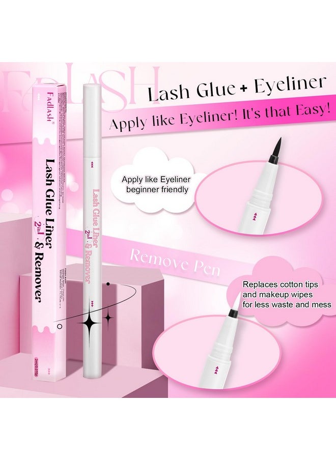 FADLASH - 2-In-1 Lash Glue Liner And Remover Eyeliner Lash-Enhancing Eyelash Adhesive Eyeliner Waterproof Makeup Eyeliner Instead Of Lash Glue Easy Touch-Up - Image 1
