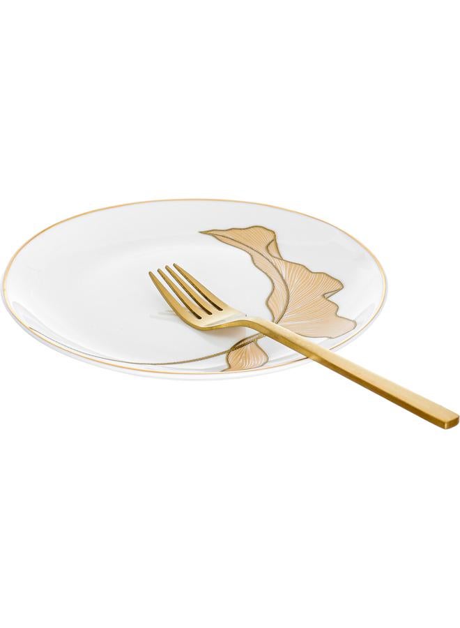 السيف  طقم تقديم الكيك من البورسلين 14 قطعة باللون الأبيض - Image 5