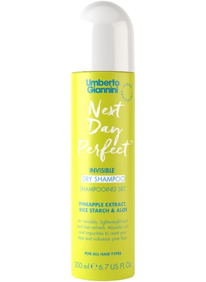 Umberto Giannini Refreshing Scalp Refresh Dry Shampoo - Instantly Absorbs Oil, Adds Volume & Leaves Hair Feeling Clean & Fresh (200 ml) - Image 1
