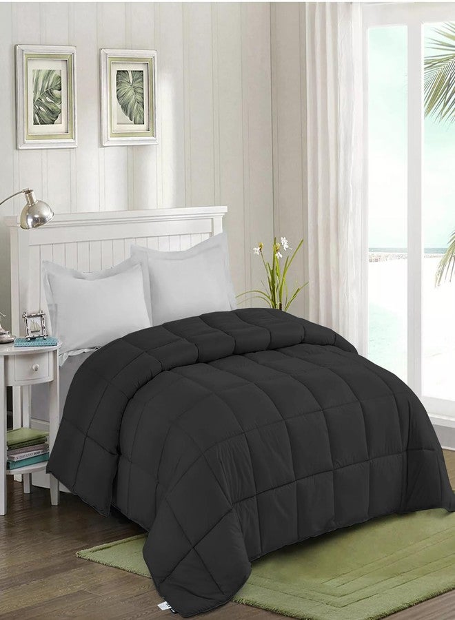 AYANSHI BEDDING Hotel Collection All Season 120 GSM Ac Comforter/Ac Blanket/Ac Duvet Double Bed Comforter (90" X 100" Inches) - Double Bed Comforter - Black Color - Image 2