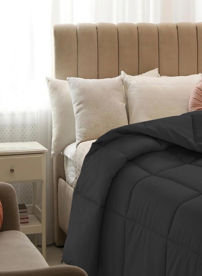 AYANSHI BEDDING Hotel Collection All Season 120 GSM Ac Comforter/Ac Blanket/Ac Duvet Double Bed Comforter (90" X 100" Inches) - Double Bed Comforter - Black Color - Image 3