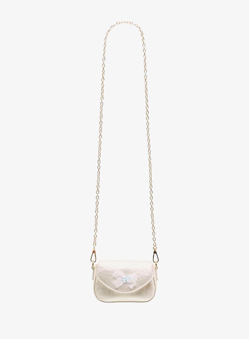 Flora Bella By Shoexpress Bow Embellished Crossbody Bag with Chain Strap - Image 3