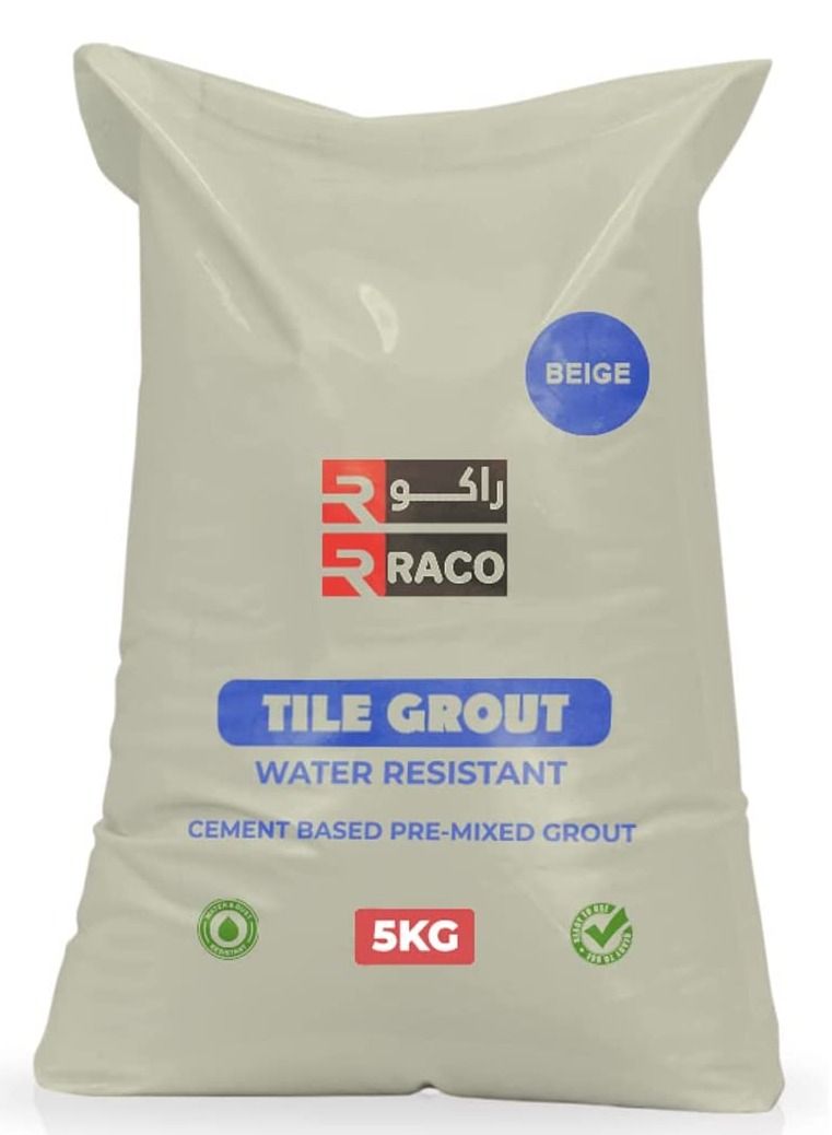 RACO RACO Cement Tile Grout for Filling Tile Joints 5KG BEIGE  - Image 1