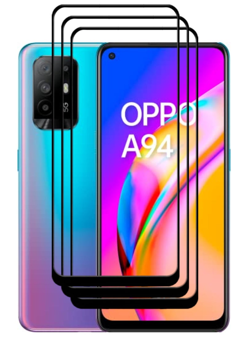 ACLIX 3 Pieces Antistatic ESD Dustproof Premium Quality High Definition Tempered Glass Screen Protector Designed For Oppo A94 5G - Image 1