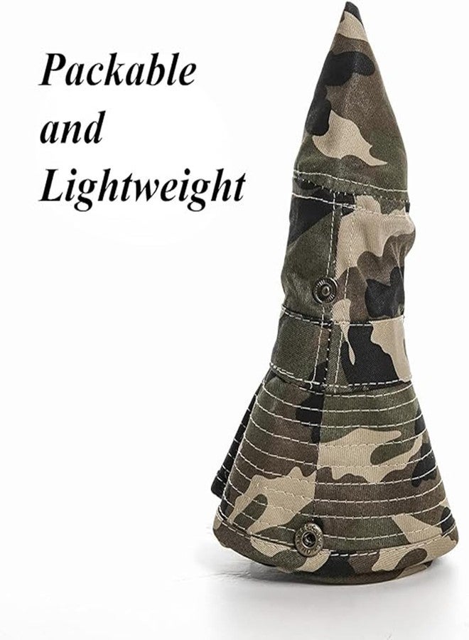 XuoAz Kids Boys Summer Sun Hat - Wide Brim Sun Protection Outdoor Bucket Hat Safari Beach Hat for Boys Girl Teens(for 5-9 Years) Camo - Image 5