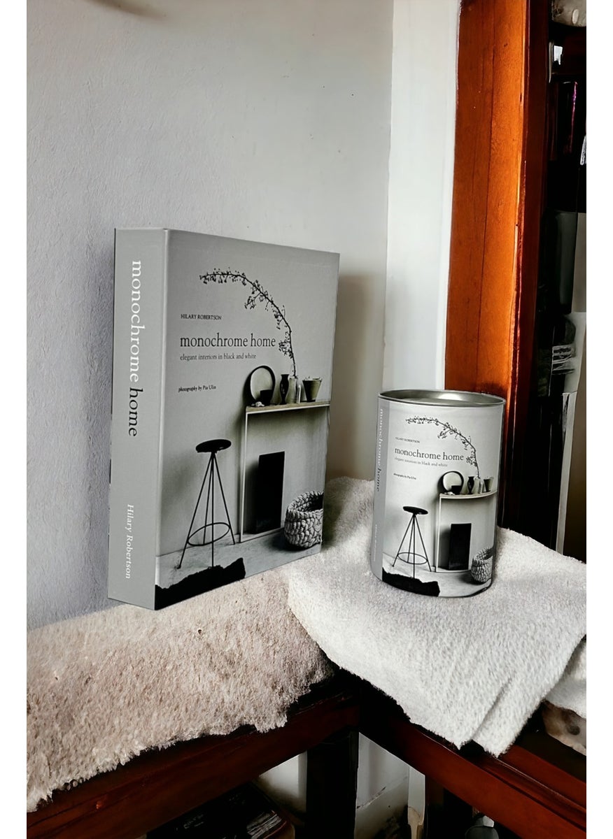 Saccura Dekor Monochrome Decorative Book Box & Cylinder Box Set  - Image 2