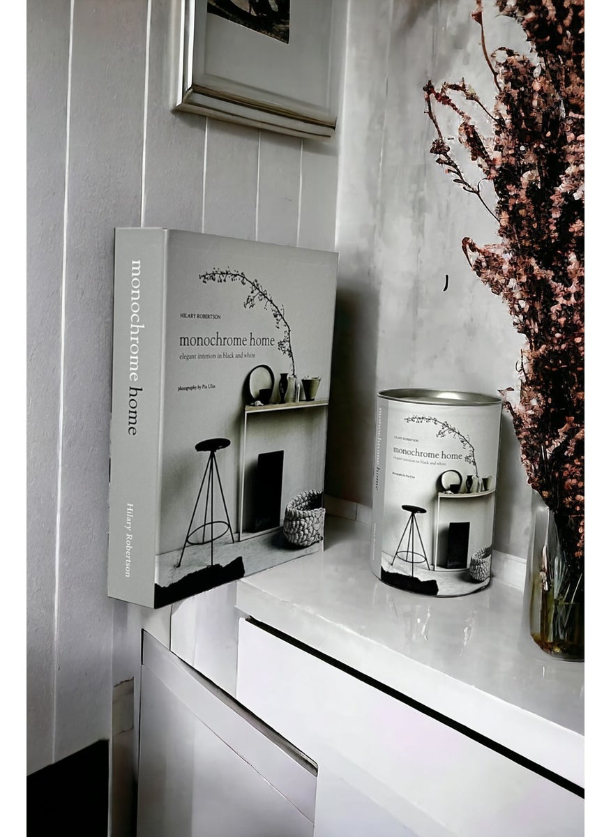 Saccura Dekor Monochrome Decorative Book Box & Cylinder Box Set  - Image 3