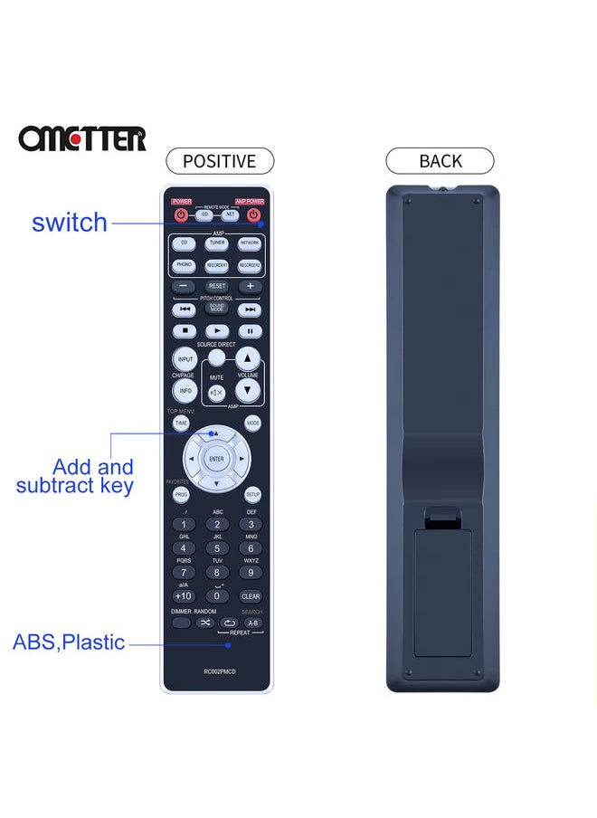 OMETTER - RC002PMCD for Marantz CD Player Remote Control PM5005 PM-5005 CD6006 CD-6006 CD6005 CD-6005 Controller - Image 1