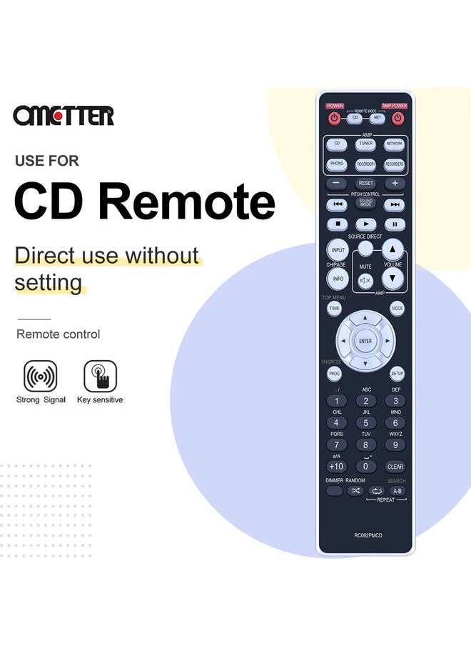 OMETTER - RC002PMCD for Marantz CD Player Remote Control PM5005 PM-5005 CD6006 CD-6006 CD6005 CD-6005 Controller - Image 1