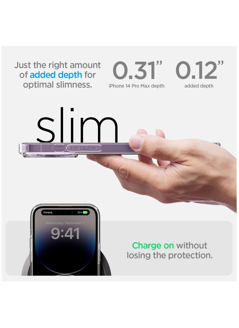 Spigen - for Apple iPhone 14 Pro Max (2022) Ultra Hybrid Case Designed - Crystal Clear - Image 1