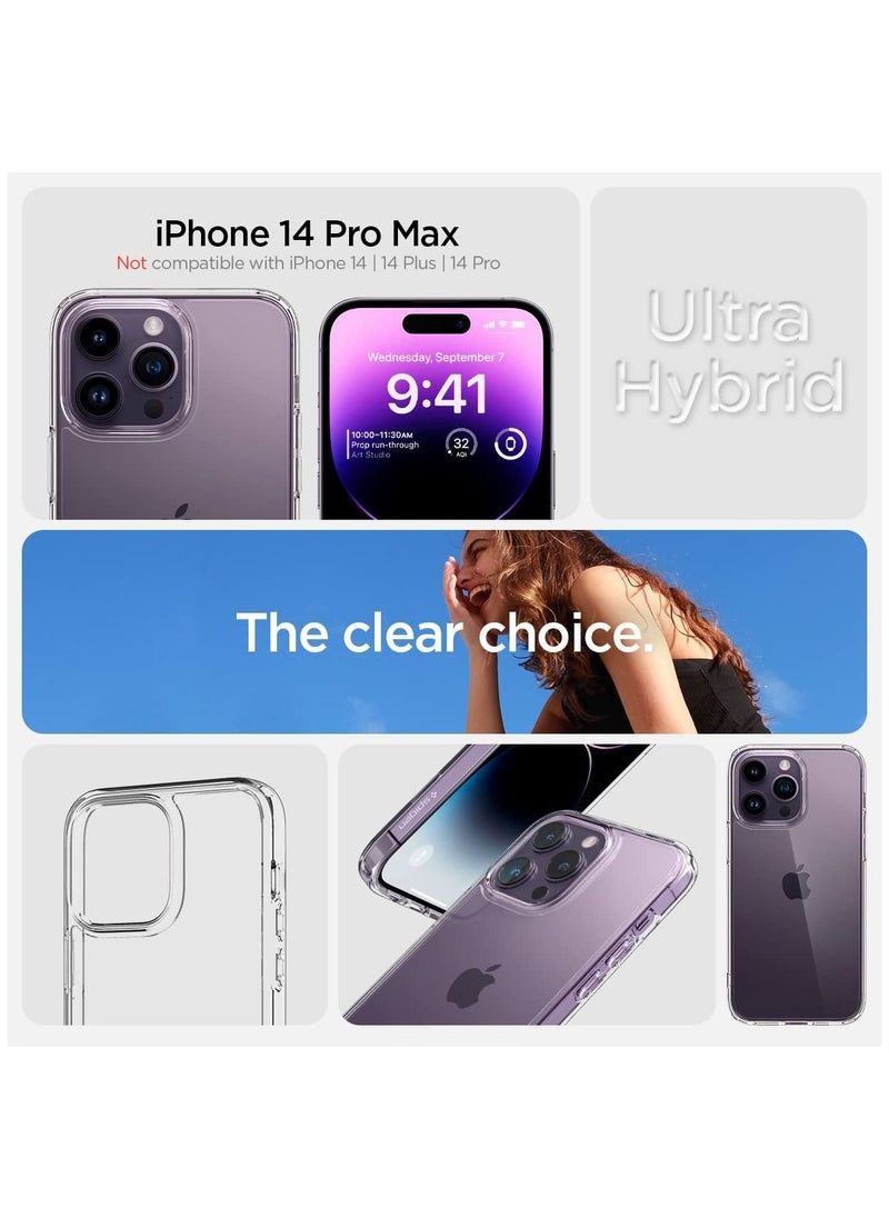 Spigen - for Apple iPhone 14 Pro Max (2022) Ultra Hybrid Case Designed - Crystal Clear - Image 1