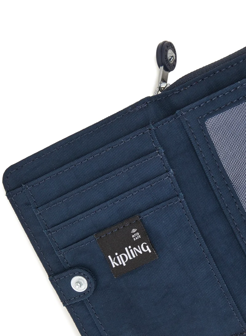 Kipling  Money Love Medium Female Wallet - Blue Bleu 2 for Women | Best Price UAE