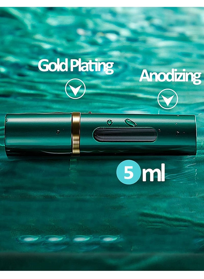 AMJ - Perfume Bottle Atomizer for Travel, Portable Easy Refillable Perfume Spray Pump Empty Bottle for men and women with 5ml Mini Pocket Size - Image 1