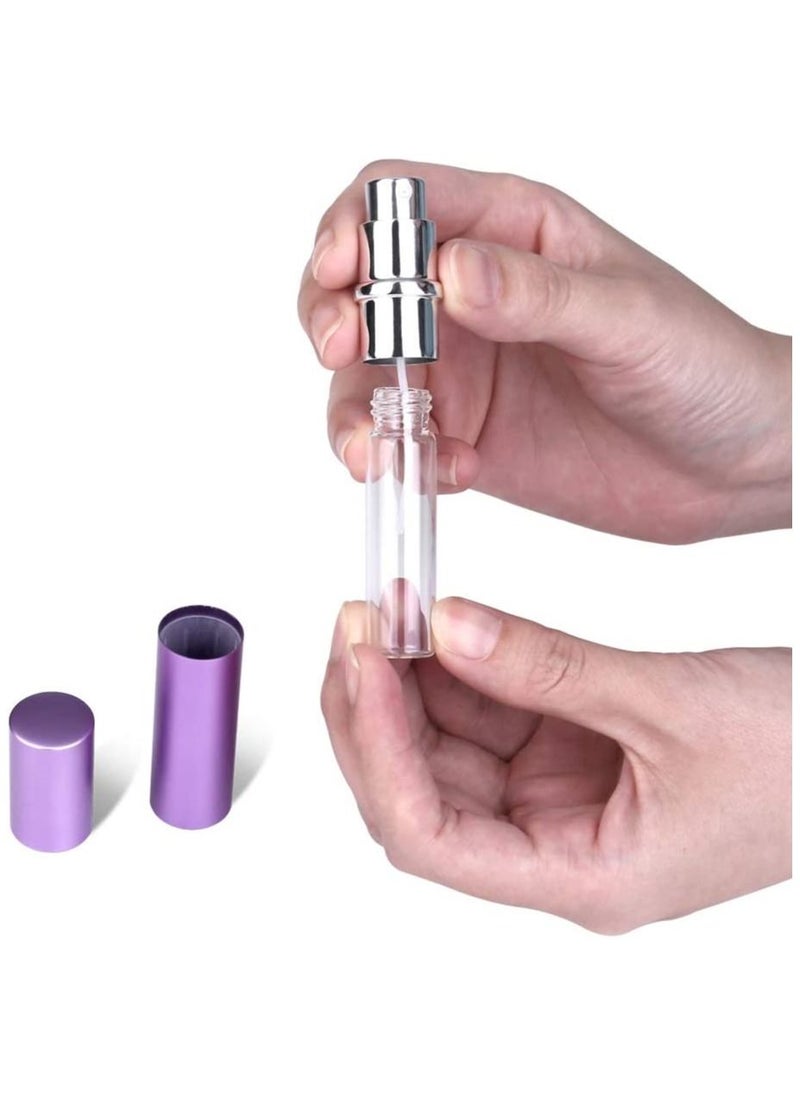 AMJ - Perfume Bottle Atomizer for Travel, Portable Easy Refillable Perfume Spray Pump Empty Bottle for men and women with 5ml Mini Pocket Size - Image 1