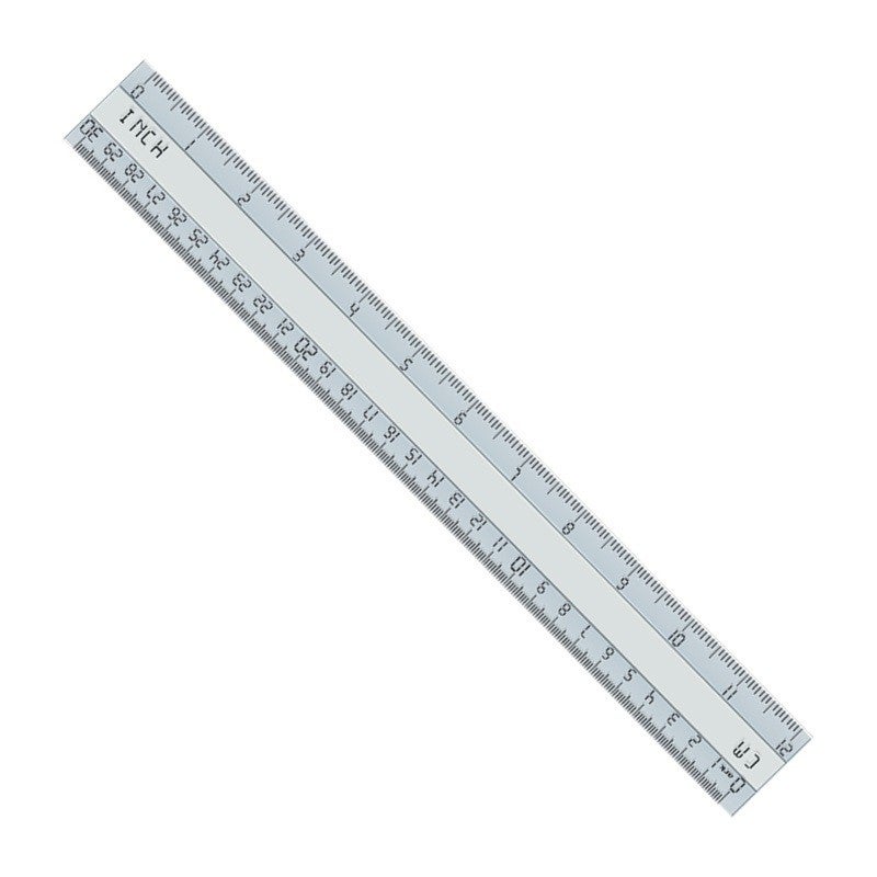 Ark plastic ruler 30 cm transparent Model 570