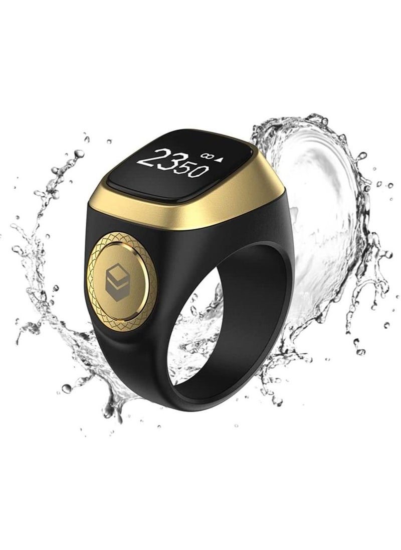 iQIBLA Smart Tasbih Zikr Ring Lite New 2022  only 11.7g 22 MM  BLACK GRAY  - Image 2