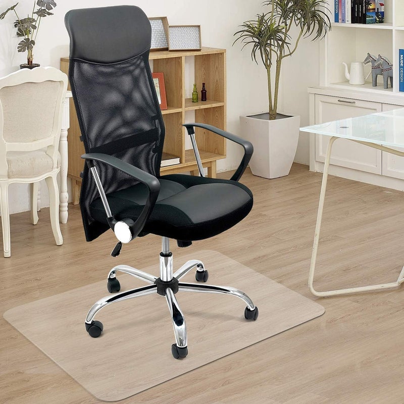 Azadx Large Chair Mat for Hardwood Floor 48 x 48'', Clear Office Chair Mat for Hard Floors Square, Plastic Office Mat for Wood/Tile Floor - Image 2