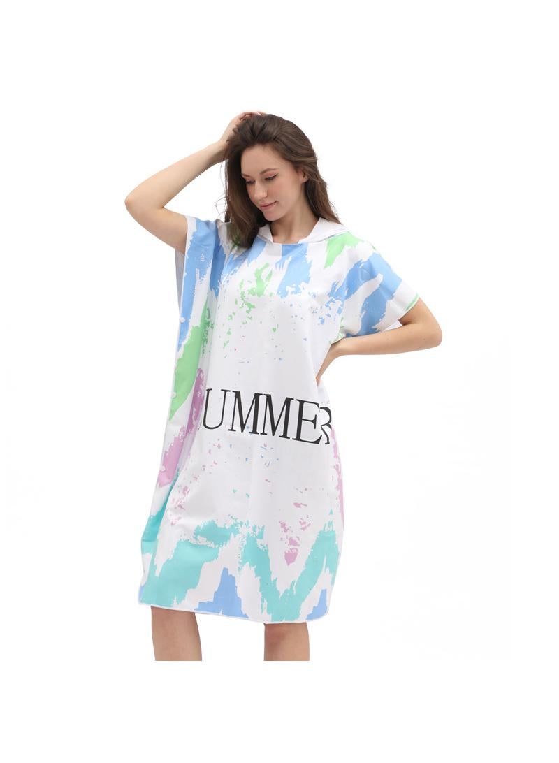 general 80*100*35cm Quick Dry Cape Cape Easy Change Bathrobe - Image 1