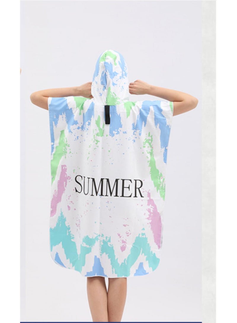 general 80*100*35cm Quick Dry Cape Cape Easy Change Bathrobe - Image 3