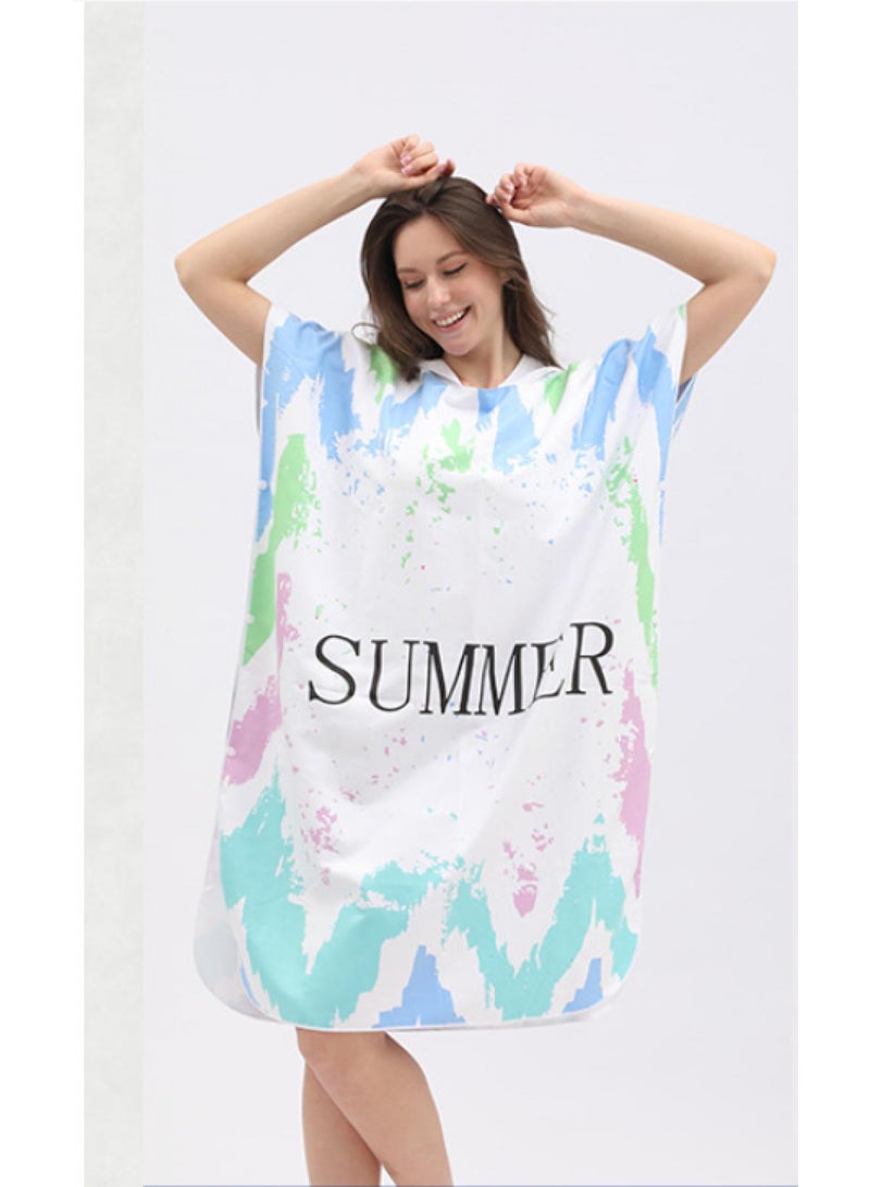 general 80*100*35cm Quick Dry Cape Cape Easy Change Bathrobe - Image 2