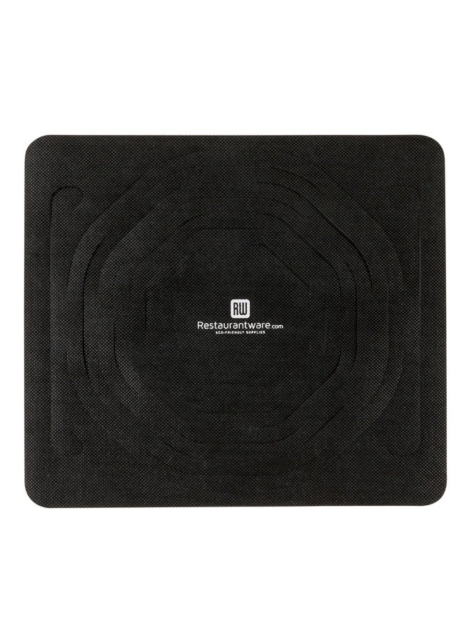 Restaurantware Bag Tek 9.8 Inch Net Bags, 100 Expandable Net Shopping Bags - Built-In Handles, Disposable, Black Non-Woven Net Market Bags, Honeycomb Design, For Take Out Or Delivery - Image 1