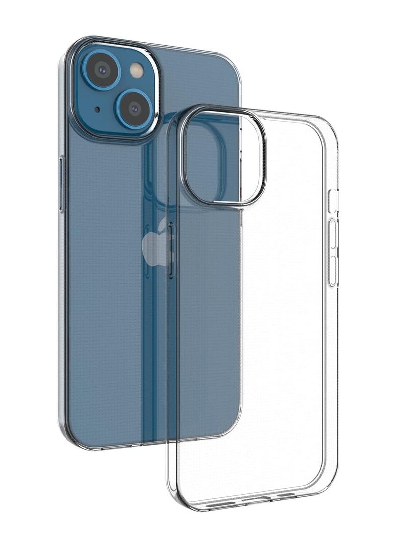 iPhone 14 Case 6.1 inch Slim Thin Scratch Resistant Soft TPU Rubber Silicone Protective Cover Clear - Image 1