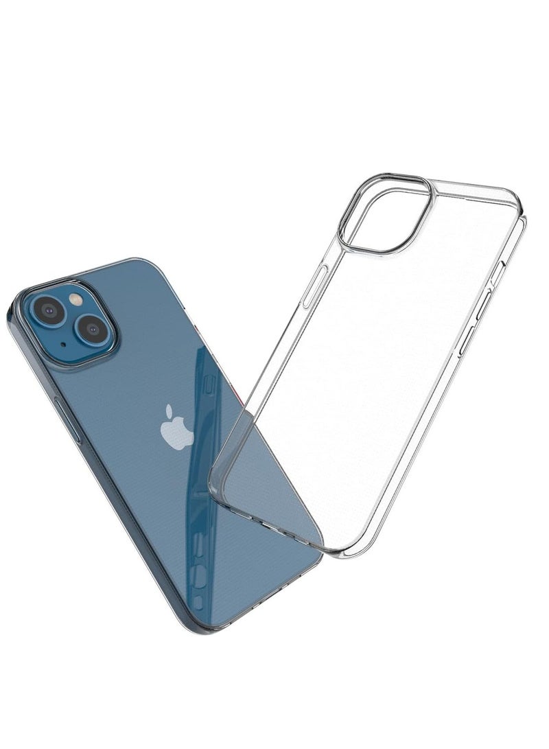 iPhone 14 Case 6.1 inch Slim Thin Scratch Resistant Soft TPU Rubber Silicone Protective Cover Clear - Image 3