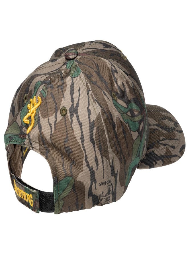 Browning Rimfire Cap, Buckmark Logo 3D, Mossy Oak Greenleaf Pattern - Image 2