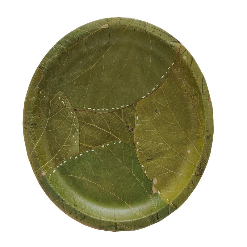 RED WIND 100 Biodegradable_Eco Friendly_12 Inch Both Sides Leaf Dinner Plates_Pack of 100_Natural Leaf Plates_RW31 - Image 2