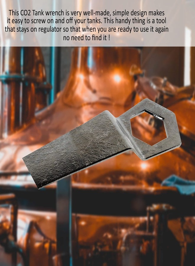 Kegconnection, LLC - Kegconnection Co2 Regulator Metal Wrench - Homebrew, Draft Beer Keg System Tool - Kegerator Nitrogen or CO2 Regulator Wrenches - Image 2