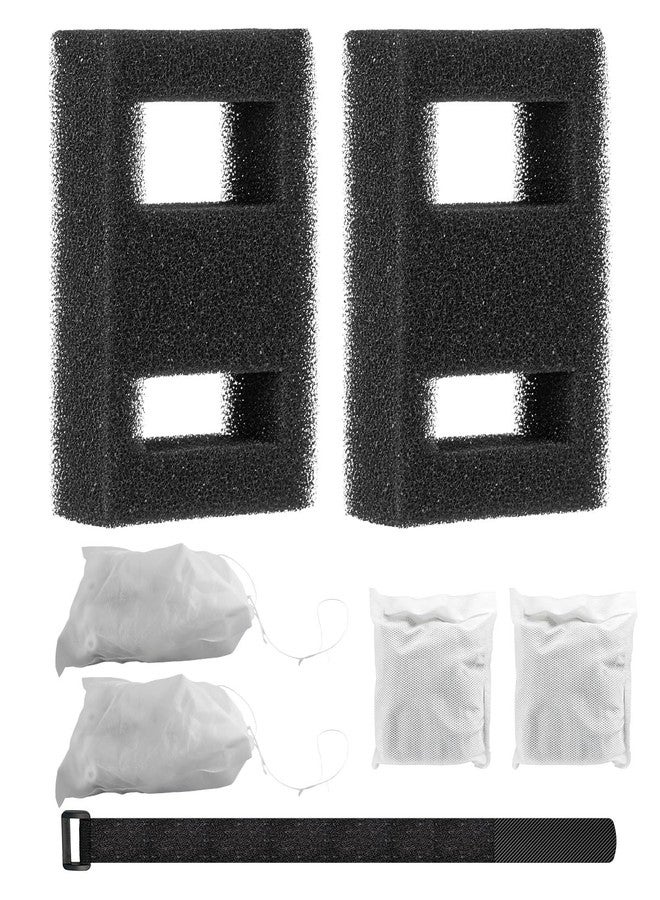 GUXPCH Aquarium Filter Media Fit for SPEC Betta EVO Flex Desktop Aquarium, Includes 2 Carbon Filter Refills, 2 Foam Filter, 2 Ceramic Rings & 1 Filter Cord - Image 1
